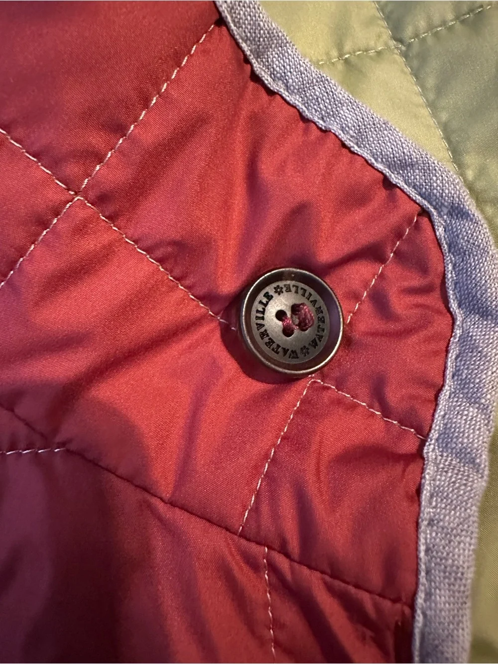 Waterville Theo Quilted Vest‎ Luxury Brick Red Mens 50